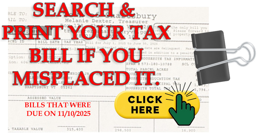 search and print tax bills