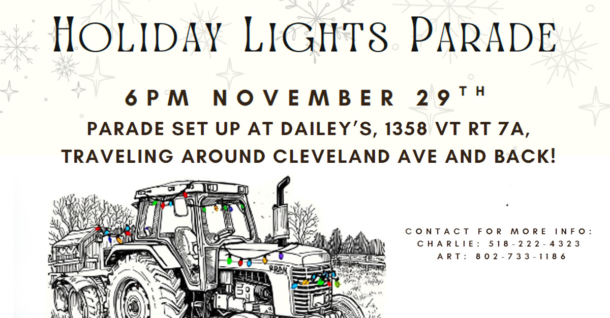 happy holidays - tractor parade 2025