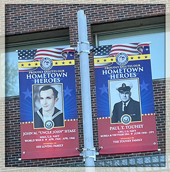 example of hometown hero banners