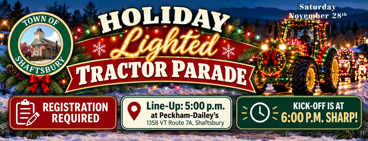 Holiday Lighted Tractor Parade