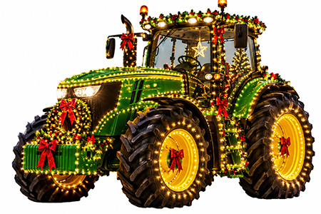 Holiday Lighted Tractor Parade