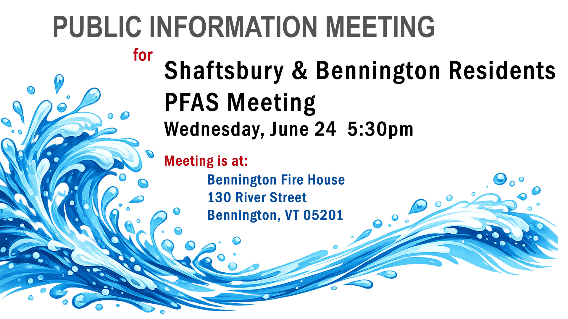 Public PFAS Meeting Information