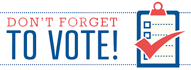 your vote counts - don't forget to vote.