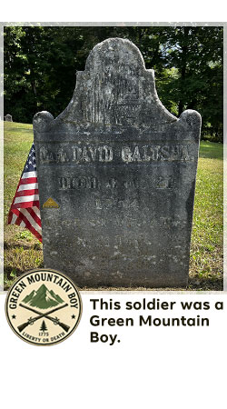veterans memorial headstone in shaftsbury