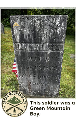 veterans memorial headstone in shaftsbury