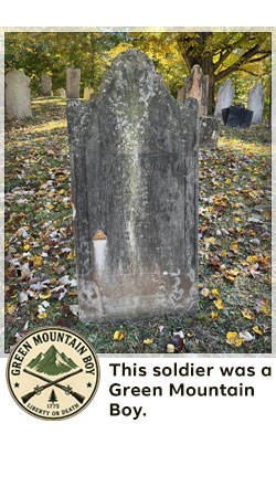 veterans memorial headstone in shaftsbury