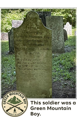 veterans memorial headstone in shaftsbury