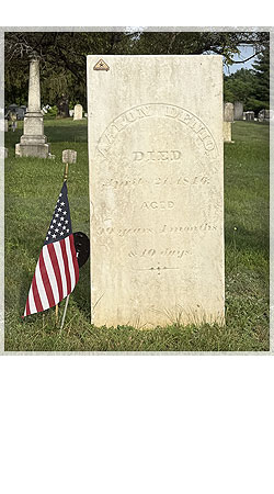 veterans memorial headstone in shaftsbury