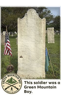 veterans memorial headstone in shaftsbury