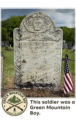 veterans memorial headstone in shaftsbury