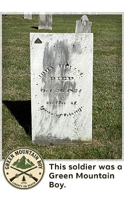 veterans memorial headstone in shaftsbury