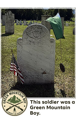 veterans memorial headstone in shaftsbury