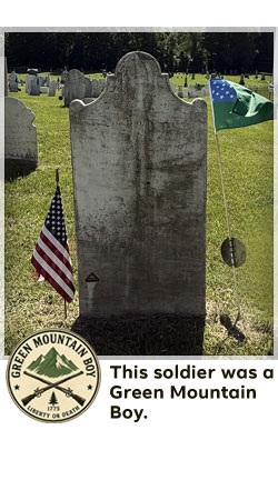 veterans memorial headstone in shaftsbury