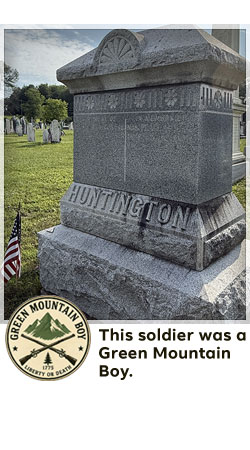 veterans memorial headstone in shaftsbury