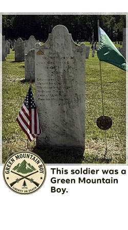 veterans memorial headstone in shaftsbury