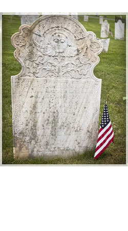 veterans memorial headstone in shaftsbury