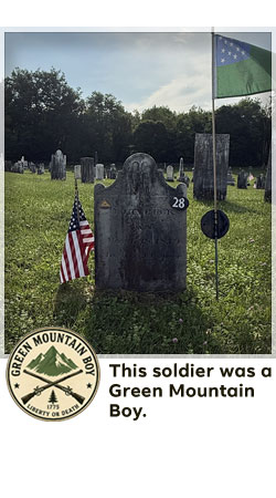 veterans memorial headstone in shaftsbury