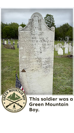 veterans memorial headstone in shaftsbury
