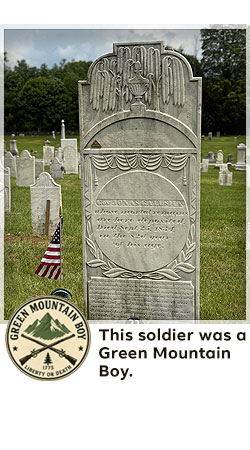 veterans memorial headstone in shaftsbury