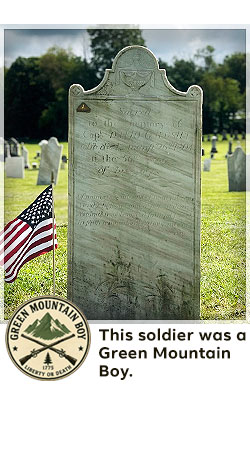 veterans memorial headstone in shaftsbury