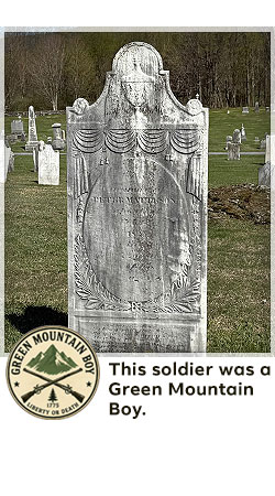 veterans memorial headstone in shaftsbury