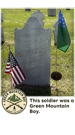 veterans memorial headstone in shaftsbury