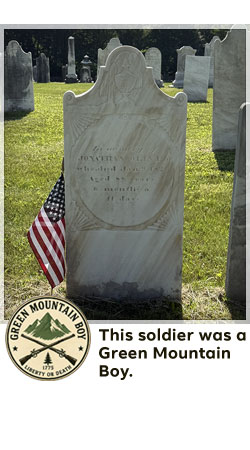 veterans memorial headstone in shaftsbury