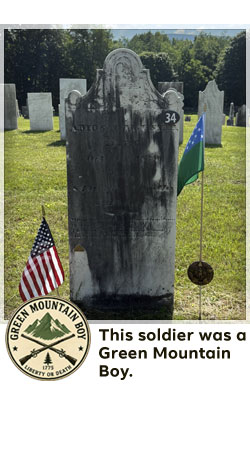 veterans memorial headstone in shaftsbury