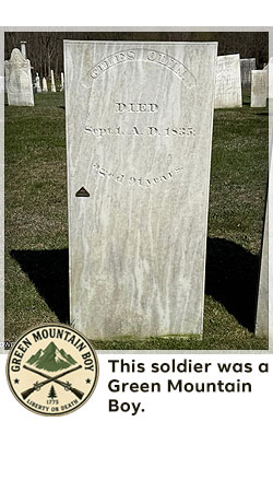 veterans memorial headstone in shaftsbury