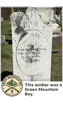 veterans memorial headstone in shaftsbury