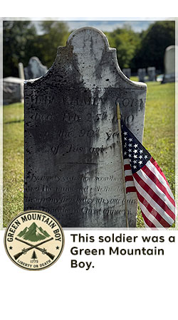veterans memorial headstone in shaftsbury