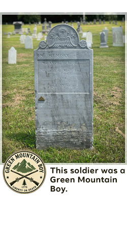 veterans memorial headstone in shaftsbury
