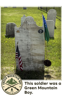 veterans memorial headstone in shaftsbury