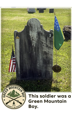 veterans memorial headstone in shaftsbury