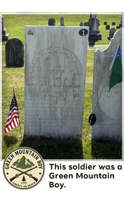 veterans memorial headstone in shaftsbury