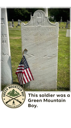 veterans memorial headstone in shaftsbury