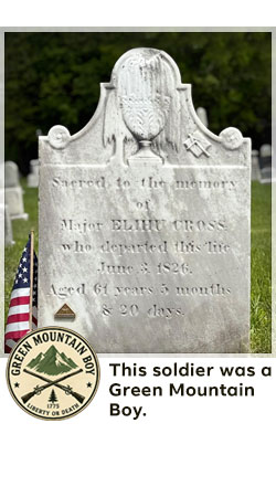 veterans memorial headstone in shaftsbury