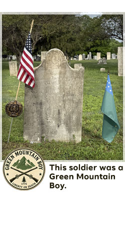 veterans memorial headstone in shaftsbury